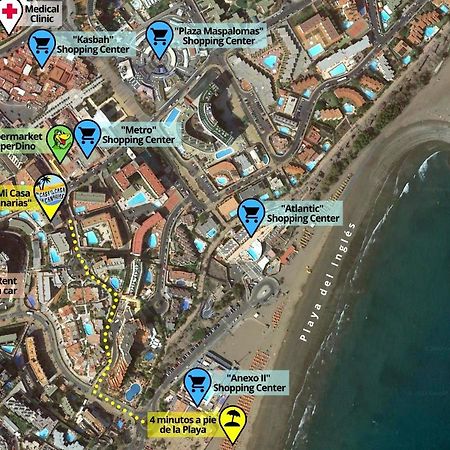 Playa Del Ingles, 4 Min A Pie De La Playa Apartman Maspalomas  Kültér fotó